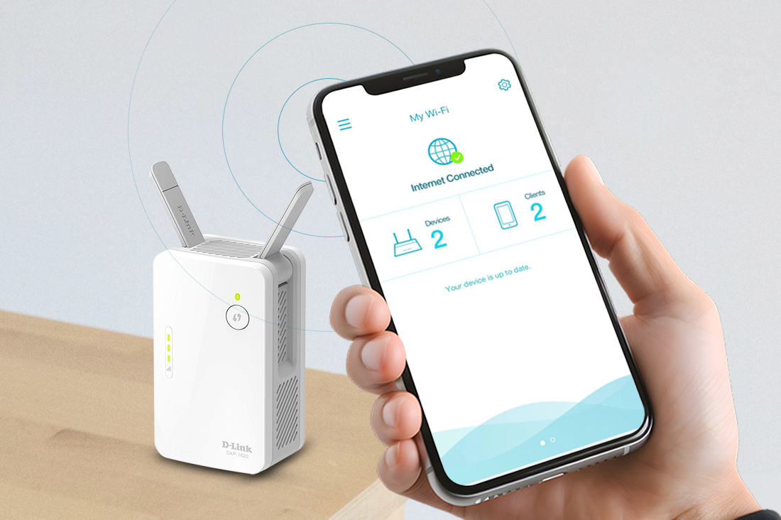 D-Link extender setup via the app
